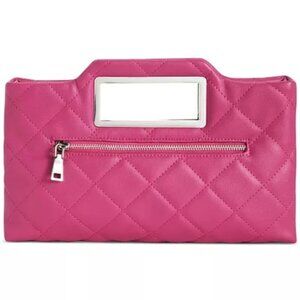 I.N.C. Juditth Handle Quilted Clutch NWT